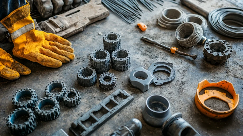Piezas plásticas y técnicas para construcción producidas con moldes de inyección resistentes